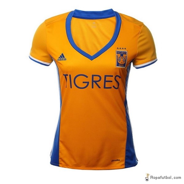 Camiseta Tigres de la UANL Replica Primera Ropa Mujer 2016/17 Naranja